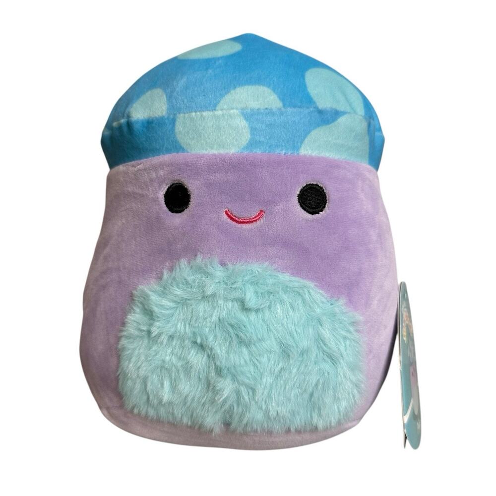 Squishmallows 7.5 inch Pyle the Purple and Blue Mushroom Stuffed Plush Toy